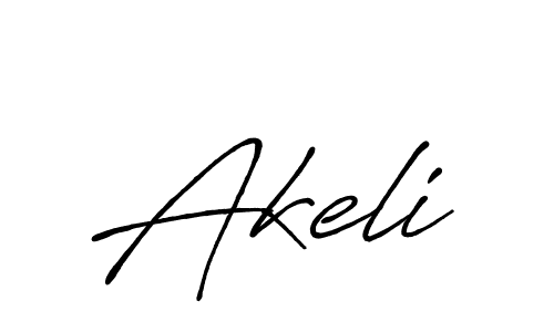 How to make Akeli name signature. Use Antro_Vectra_Bolder style for creating short signs online. This is the latest handwritten sign. Akeli signature style 7 images and pictures png