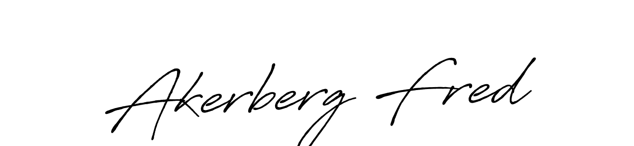 Use a signature maker to create a handwritten signature online. With this signature software, you can design (Antro_Vectra_Bolder) your own signature for name Akerberg Fred. Akerberg Fred signature style 7 images and pictures png