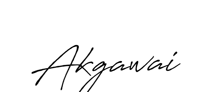 Create a beautiful signature design for name Akgawai. With this signature (Antro_Vectra_Bolder) fonts, you can make a handwritten signature for free. Akgawai signature style 7 images and pictures png