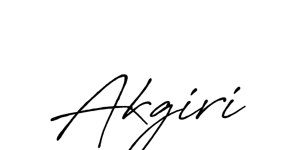 Use a signature maker to create a handwritten signature online. With this signature software, you can design (Antro_Vectra_Bolder) your own signature for name Akgiri. Akgiri signature style 7 images and pictures png