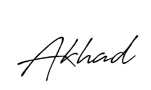 Akhad stylish signature style. Best Handwritten Sign (Antro_Vectra_Bolder) for my name. Handwritten Signature Collection Ideas for my name Akhad. Akhad signature style 7 images and pictures png