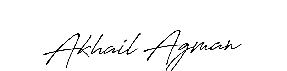 It looks lik you need a new signature style for name Akhail Agman. Design unique handwritten (Antro_Vectra_Bolder) signature with our free signature maker in just a few clicks. Akhail Agman signature style 7 images and pictures png