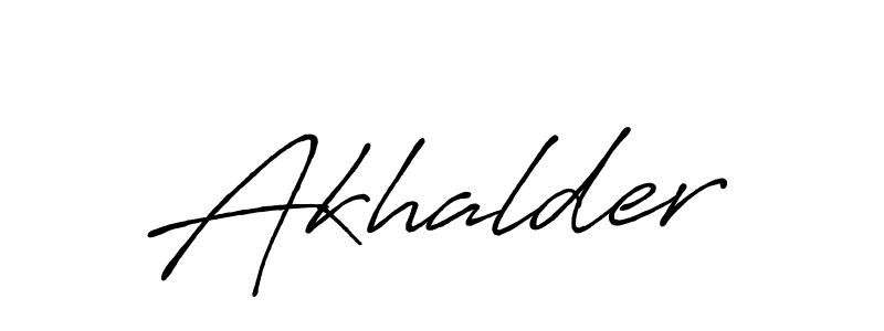 Akhalder stylish signature style. Best Handwritten Sign (Antro_Vectra_Bolder) for my name. Handwritten Signature Collection Ideas for my name Akhalder. Akhalder signature style 7 images and pictures png