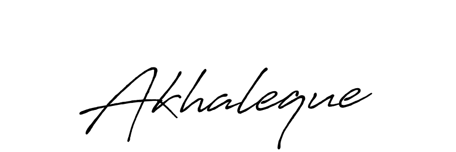 Use a signature maker to create a handwritten signature online. With this signature software, you can design (Antro_Vectra_Bolder) your own signature for name Akhaleque. Akhaleque signature style 7 images and pictures png