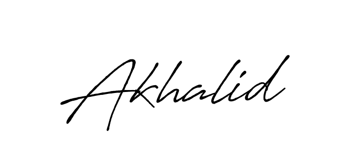 Make a beautiful signature design for name Akhalid. Use this online signature maker to create a handwritten signature for free. Akhalid signature style 7 images and pictures png