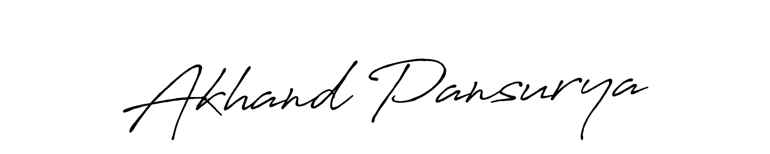 The best way (Antro_Vectra_Bolder) to make a short signature is to pick only two or three words in your name. The name Akhand Pansurya include a total of six letters. For converting this name. Akhand Pansurya signature style 7 images and pictures png