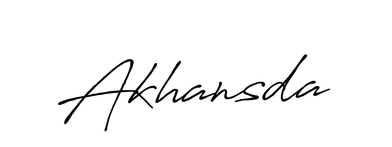 How to make Akhansda signature? Antro_Vectra_Bolder is a professional autograph style. Create handwritten signature for Akhansda name. Akhansda signature style 7 images and pictures png