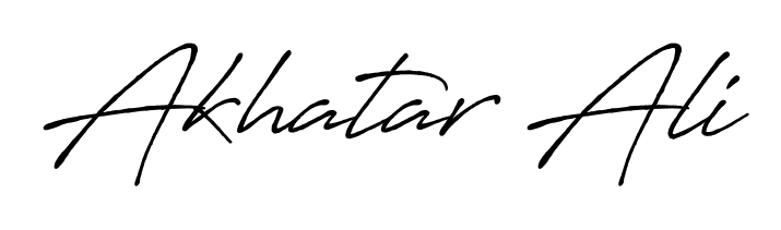 Make a beautiful signature design for name Akhatar Ali. With this signature (Antro_Vectra_Bolder) style, you can create a handwritten signature for free. Akhatar Ali signature style 7 images and pictures png
