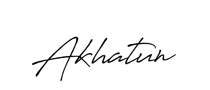 How to make Akhatun name signature. Use Antro_Vectra_Bolder style for creating short signs online. This is the latest handwritten sign. Akhatun signature style 7 images and pictures png