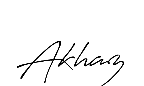 Make a beautiful signature design for name Akhaz. With this signature (Antro_Vectra_Bolder) style, you can create a handwritten signature for free. Akhaz signature style 7 images and pictures png