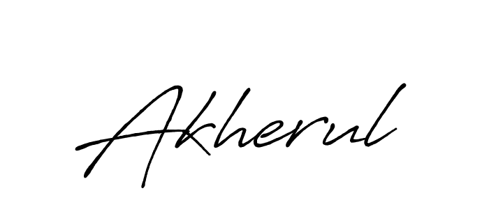 How to make Akherul name signature. Use Antro_Vectra_Bolder style for creating short signs online. This is the latest handwritten sign. Akherul signature style 7 images and pictures png