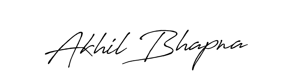 Antro_Vectra_Bolder is a professional signature style that is perfect for those who want to add a touch of class to their signature. It is also a great choice for those who want to make their signature more unique. Get Akhil Bhapna name to fancy signature for free. Akhil Bhapna signature style 7 images and pictures png