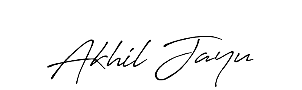 How to make Akhil Jayu name signature. Use Antro_Vectra_Bolder style for creating short signs online. This is the latest handwritten sign. Akhil Jayu signature style 7 images and pictures png