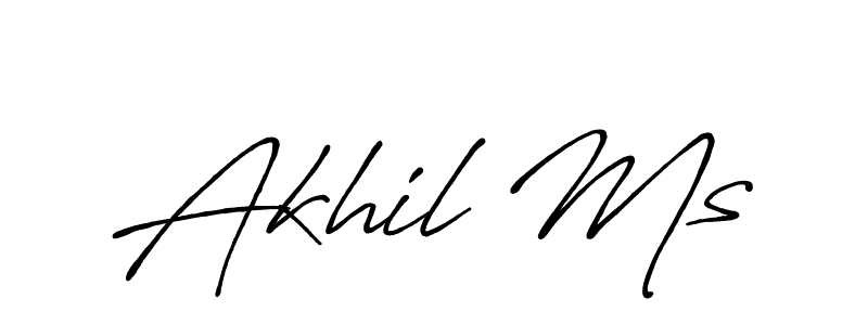 You can use this online signature creator to create a handwritten signature for the name Akhil Ms. This is the best online autograph maker. Akhil Ms signature style 7 images and pictures png