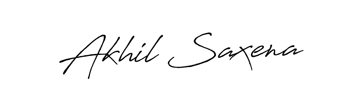 Use a signature maker to create a handwritten signature online. With this signature software, you can design (Antro_Vectra_Bolder) your own signature for name Akhil Saxena. Akhil Saxena signature style 7 images and pictures png