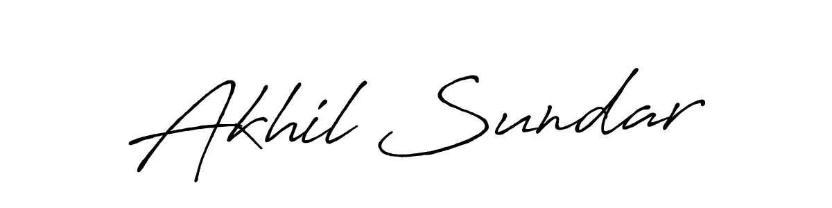 Antro_Vectra_Bolder is a professional signature style that is perfect for those who want to add a touch of class to their signature. It is also a great choice for those who want to make their signature more unique. Get Akhil Sundar name to fancy signature for free. Akhil Sundar signature style 7 images and pictures png