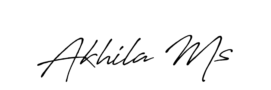 Use a signature maker to create a handwritten signature online. With this signature software, you can design (Antro_Vectra_Bolder) your own signature for name Akhila Ms. Akhila Ms signature style 7 images and pictures png