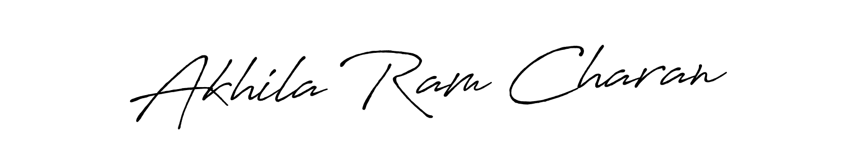 Use a signature maker to create a handwritten signature online. With this signature software, you can design (Antro_Vectra_Bolder) your own signature for name Akhila Ram Charan. Akhila Ram Charan signature style 7 images and pictures png