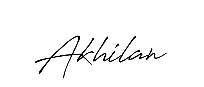 Make a beautiful signature design for name Akhilan. With this signature (Antro_Vectra_Bolder) style, you can create a handwritten signature for free. Akhilan signature style 7 images and pictures png