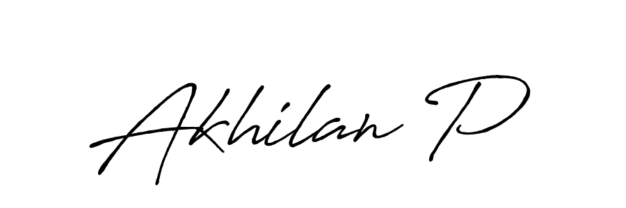 Once you've used our free online signature maker to create your best signature Antro_Vectra_Bolder style, it's time to enjoy all of the benefits that Akhilan P name signing documents. Akhilan P signature style 7 images and pictures png