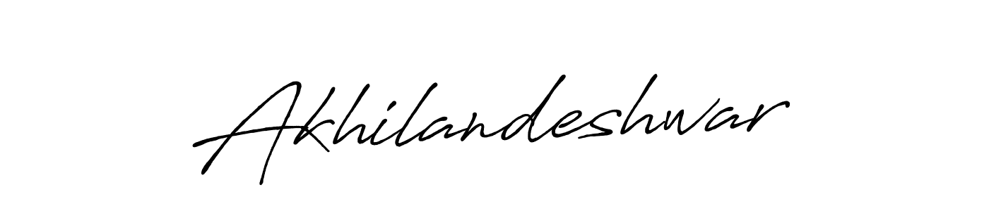 Design your own signature with our free online signature maker. With this signature software, you can create a handwritten (Antro_Vectra_Bolder) signature for name Akhilandeshwar. Akhilandeshwar signature style 7 images and pictures png