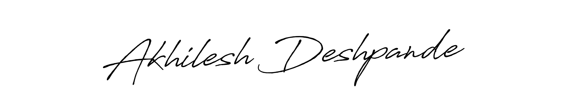 Use a signature maker to create a handwritten signature online. With this signature software, you can design (Antro_Vectra_Bolder) your own signature for name Akhilesh Deshpande. Akhilesh Deshpande signature style 7 images and pictures png