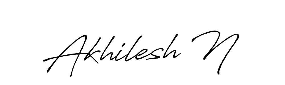 Once you've used our free online signature maker to create your best signature Antro_Vectra_Bolder style, it's time to enjoy all of the benefits that Akhilesh N name signing documents. Akhilesh N signature style 7 images and pictures png