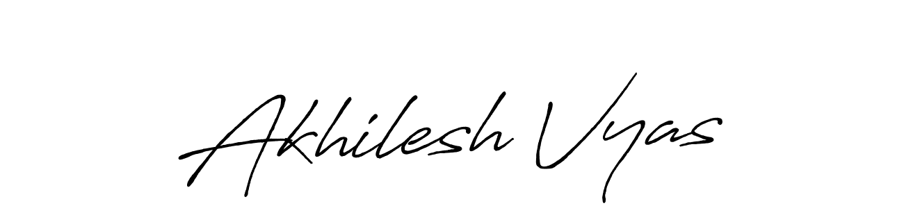 Use a signature maker to create a handwritten signature online. With this signature software, you can design (Antro_Vectra_Bolder) your own signature for name Akhilesh Vyas. Akhilesh Vyas signature style 7 images and pictures png