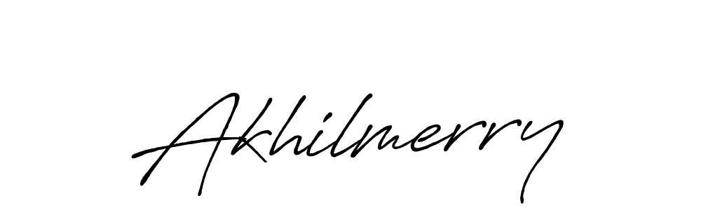 It looks lik you need a new signature style for name Akhilmerry. Design unique handwritten (Antro_Vectra_Bolder) signature with our free signature maker in just a few clicks. Akhilmerry signature style 7 images and pictures png