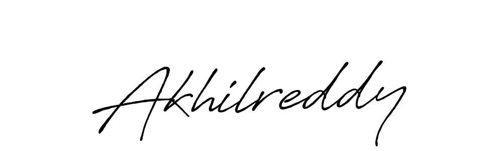 How to make Akhilreddy name signature. Use Antro_Vectra_Bolder style for creating short signs online. This is the latest handwritten sign. Akhilreddy signature style 7 images and pictures png