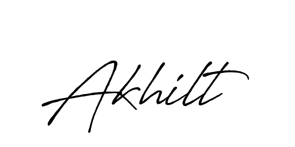 Also we have Akhilt name is the best signature style. Create professional handwritten signature collection using Antro_Vectra_Bolder autograph style. Akhilt signature style 7 images and pictures png