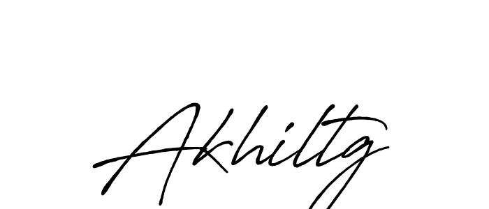 Make a beautiful signature design for name Akhiltg. With this signature (Antro_Vectra_Bolder) style, you can create a handwritten signature for free. Akhiltg signature style 7 images and pictures png