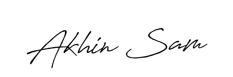 Similarly Antro_Vectra_Bolder is the best handwritten signature design. Signature creator online .You can use it as an online autograph creator for name Akhin Sam. Akhin Sam signature style 7 images and pictures png