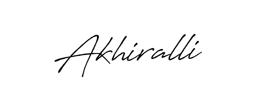 It looks lik you need a new signature style for name Akhiralli. Design unique handwritten (Antro_Vectra_Bolder) signature with our free signature maker in just a few clicks. Akhiralli signature style 7 images and pictures png