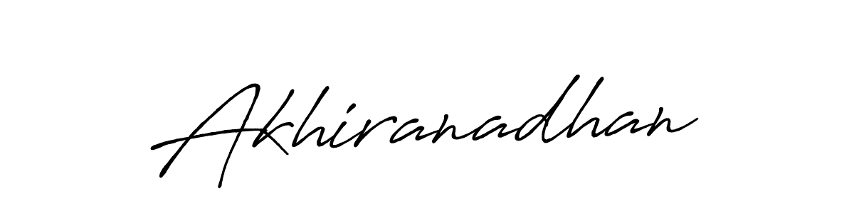 Create a beautiful signature design for name Akhiranadhan. With this signature (Antro_Vectra_Bolder) fonts, you can make a handwritten signature for free. Akhiranadhan signature style 7 images and pictures png