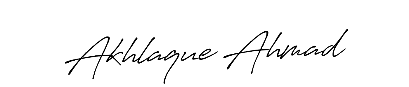 The best way (Antro_Vectra_Bolder) to make a short signature is to pick only two or three words in your name. The name Akhlaque Ahmad include a total of six letters. For converting this name. Akhlaque Ahmad signature style 7 images and pictures png