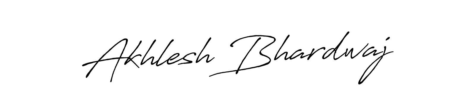 Create a beautiful signature design for name Akhlesh Bhardwaj. With this signature (Antro_Vectra_Bolder) fonts, you can make a handwritten signature for free. Akhlesh Bhardwaj signature style 7 images and pictures png