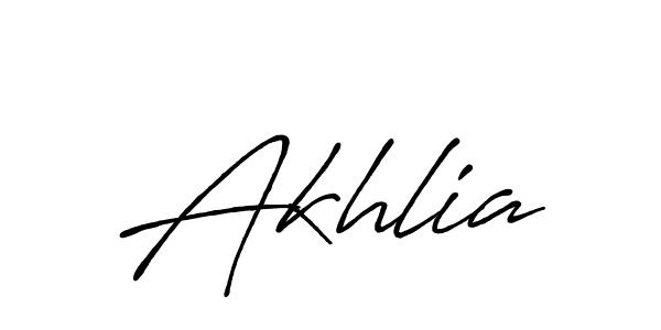 Make a beautiful signature design for name Akhlia. With this signature (Antro_Vectra_Bolder) style, you can create a handwritten signature for free. Akhlia signature style 7 images and pictures png