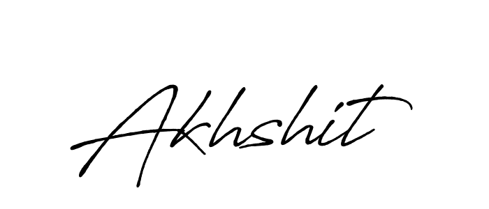 Make a beautiful signature design for name Akhshit. With this signature (Antro_Vectra_Bolder) style, you can create a handwritten signature for free. Akhshit signature style 7 images and pictures png