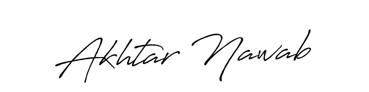 Antro_Vectra_Bolder is a professional signature style that is perfect for those who want to add a touch of class to their signature. It is also a great choice for those who want to make their signature more unique. Get Akhtar Nawab name to fancy signature for free. Akhtar Nawab signature style 7 images and pictures png