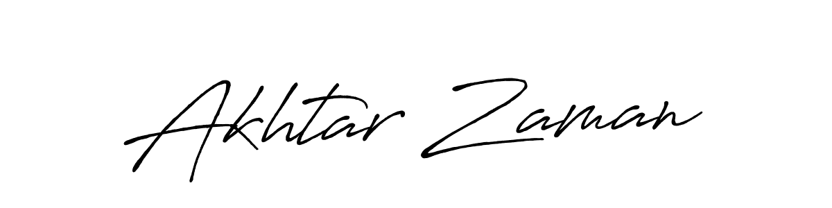 Also we have Akhtar Zaman name is the best signature style. Create professional handwritten signature collection using Antro_Vectra_Bolder autograph style. Akhtar Zaman signature style 7 images and pictures png