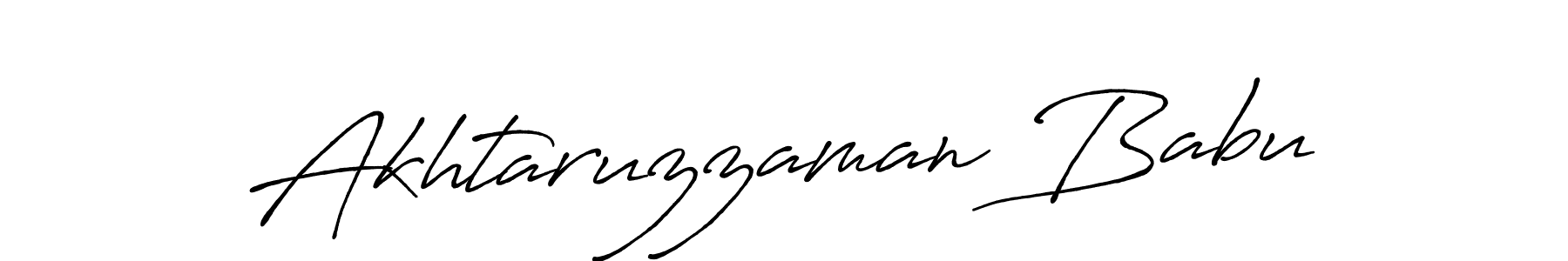 The best way (Antro_Vectra_Bolder) to make a short signature is to pick only two or three words in your name. The name Akhtaruzzaman Babu include a total of six letters. For converting this name. Akhtaruzzaman Babu signature style 7 images and pictures png