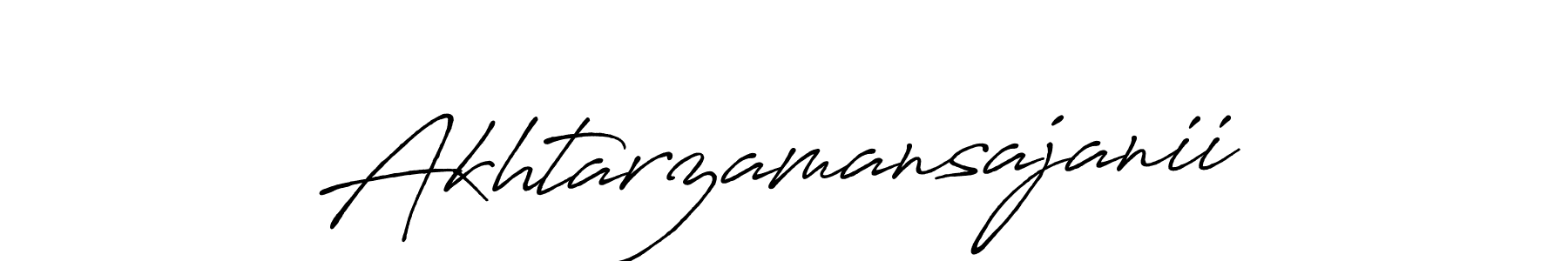 Also we have Akhtarzamansajanii name is the best signature style. Create professional handwritten signature collection using Antro_Vectra_Bolder autograph style. Akhtarzamansajanii signature style 7 images and pictures png