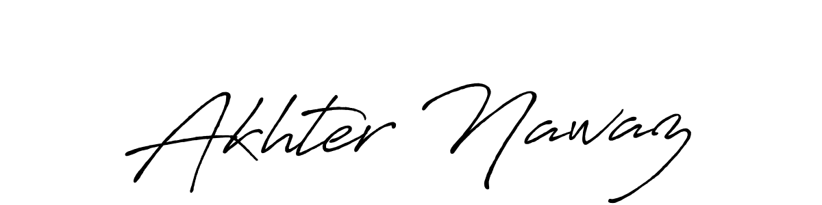 Also we have Akhter Nawaz name is the best signature style. Create professional handwritten signature collection using Antro_Vectra_Bolder autograph style. Akhter Nawaz signature style 7 images and pictures png