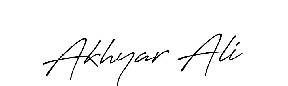 How to make Akhyar Ali signature? Antro_Vectra_Bolder is a professional autograph style. Create handwritten signature for Akhyar Ali name. Akhyar Ali signature style 7 images and pictures png