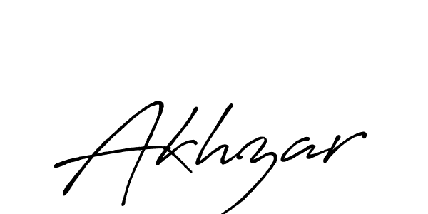 Design your own signature with our free online signature maker. With this signature software, you can create a handwritten (Antro_Vectra_Bolder) signature for name Akhzar. Akhzar signature style 7 images and pictures png