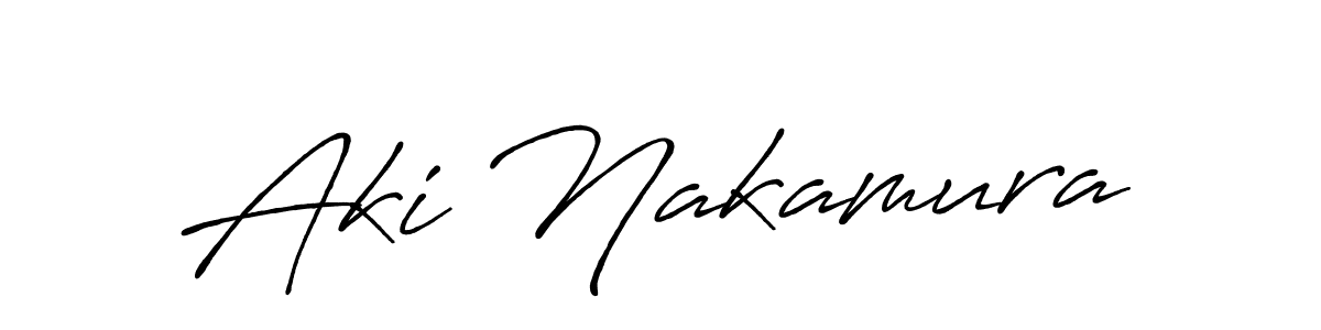 Best and Professional Signature Style for Aki Nakamura. Antro_Vectra_Bolder Best Signature Style Collection. Aki Nakamura signature style 7 images and pictures png