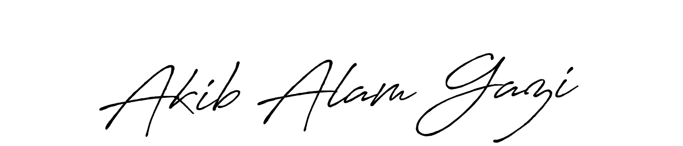 Akib Alam Gazi stylish signature style. Best Handwritten Sign (Antro_Vectra_Bolder) for my name. Handwritten Signature Collection Ideas for my name Akib Alam Gazi. Akib Alam Gazi signature style 7 images and pictures png