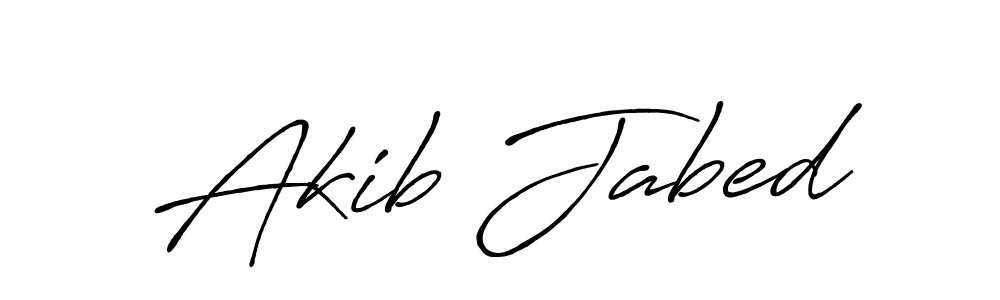 Also we have Akib Jabed name is the best signature style. Create professional handwritten signature collection using Antro_Vectra_Bolder autograph style. Akib Jabed signature style 7 images and pictures png