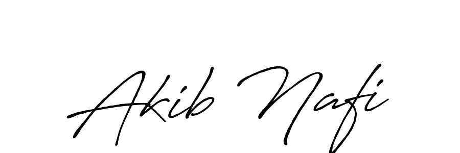 How to make Akib Nafi name signature. Use Antro_Vectra_Bolder style for creating short signs online. This is the latest handwritten sign. Akib Nafi signature style 7 images and pictures png